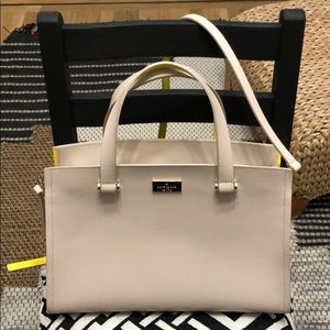 Kate Spade Nude Tan Yellow Satchel Purse